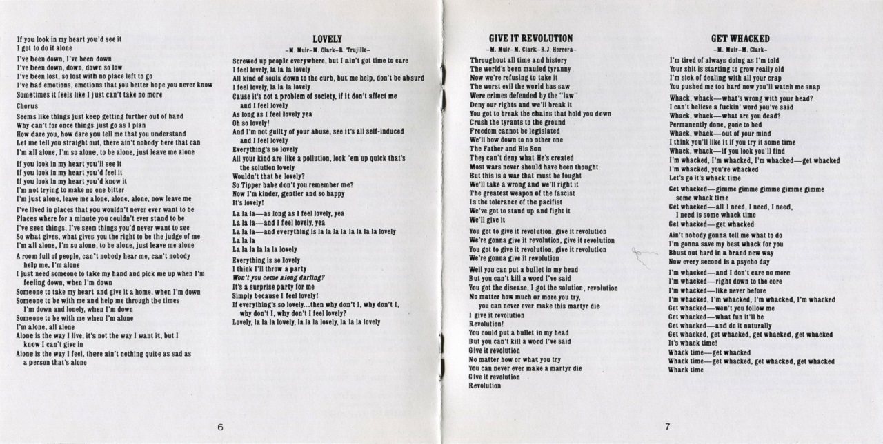 Suicidal tendencies Lights Camera Revolution 1990